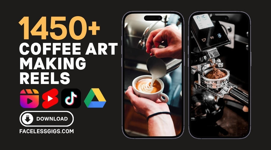 Coffee Art Making Reels Bundle Download